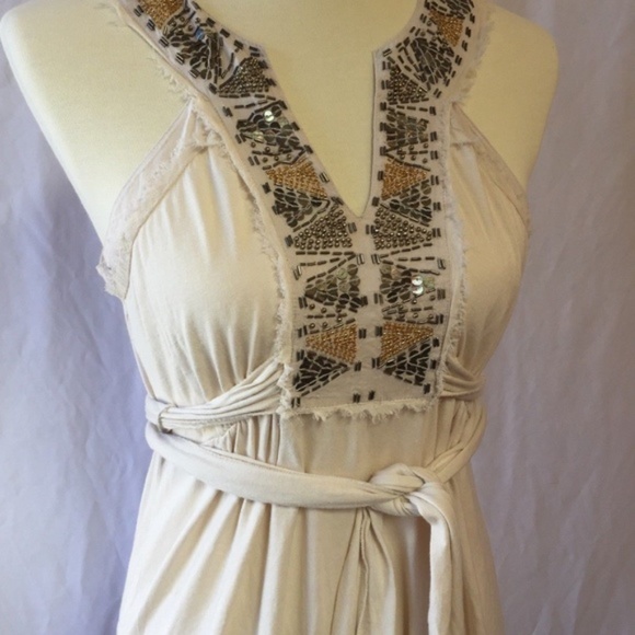 Banana Republic Cotton Heritage Beaded Dress M - Picture 2 of 6